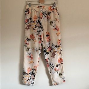 Loft Floral Print Joggers